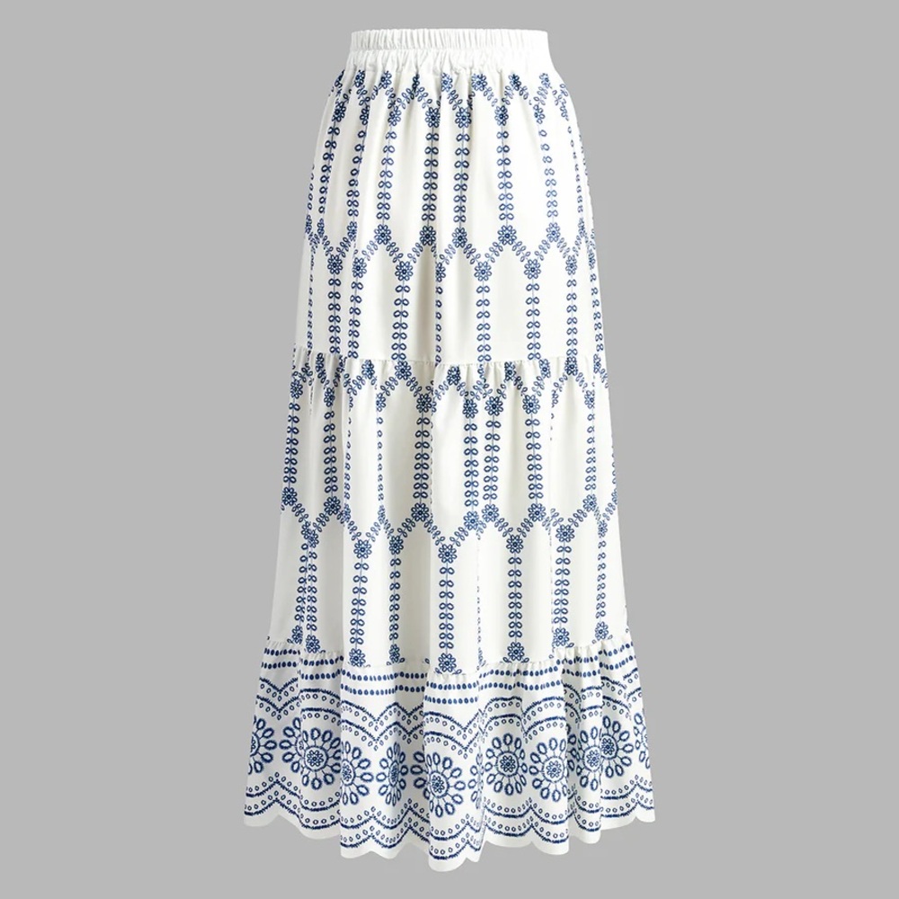 Printed Sleeveless Tie Back Skirt Set - Picture 5 of 5